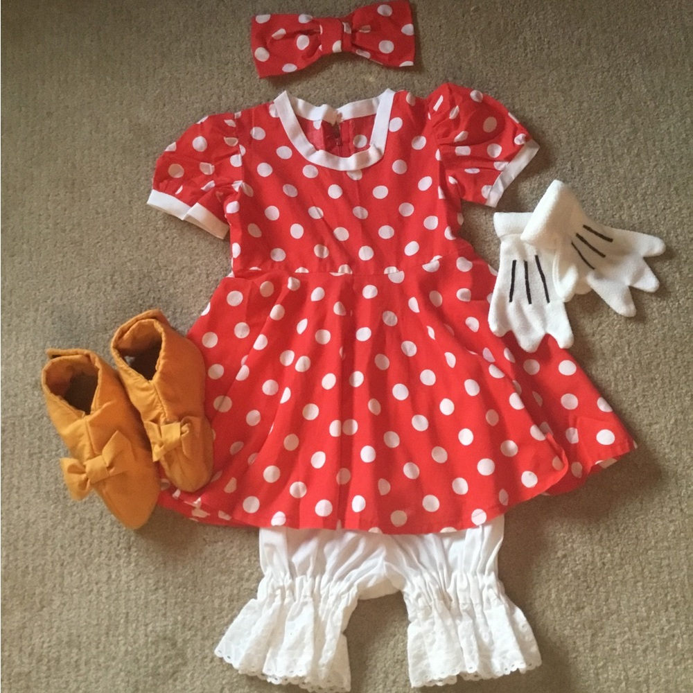 Handcrafted Minnie Mouse Dress and Outfit